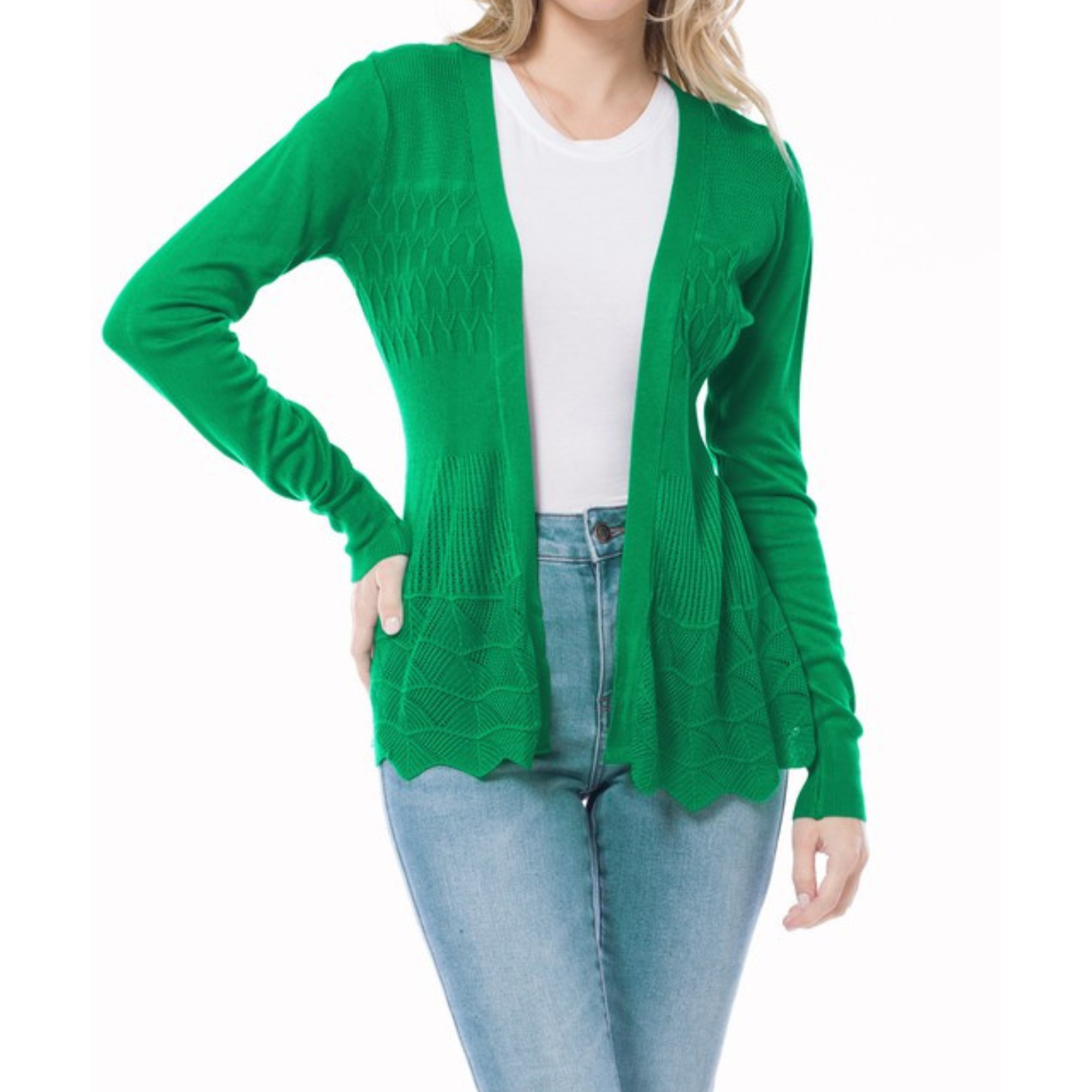 Kelly green womens cardigan best sale